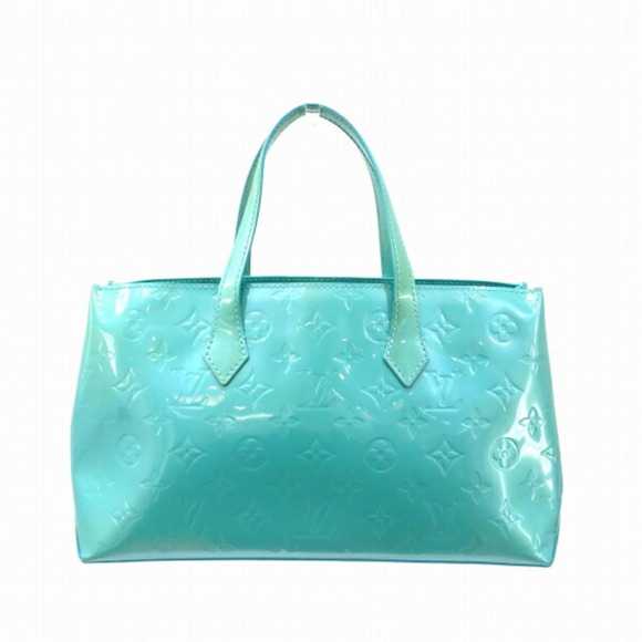 LOUIS VUITTON Vernis Wilshire PM M91724 Blue Lagon Bag Handbag Ladies - Picture 2 of 9